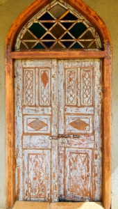 brown wooden door with brown wooden door